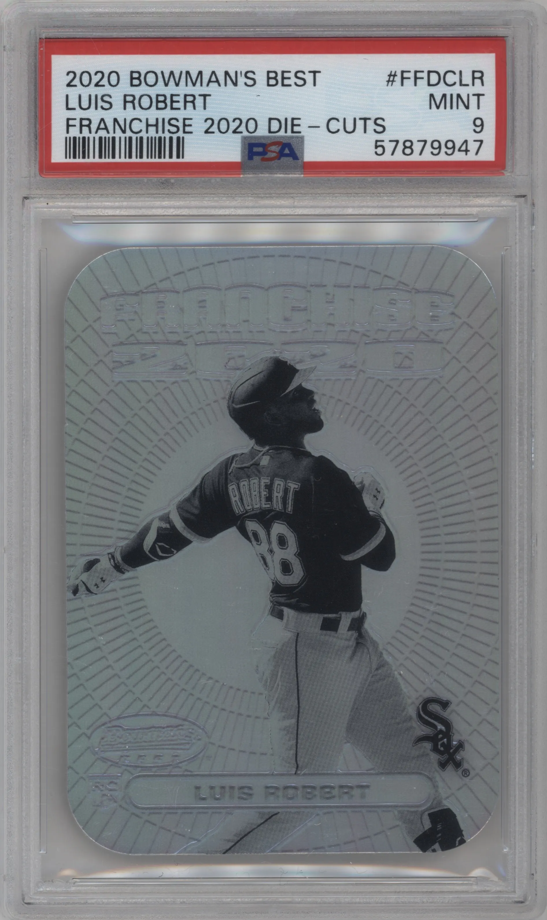 2020 Bowman’s Best Franchise 2020 Die-Cuts Luis Robert PSA 9