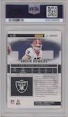 Brock Bowers from the 2024 Panini Luminance set featuring a Orange parallel graded by PSA and given an overall grade of 10.