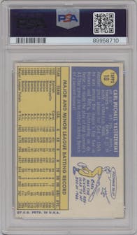 Carl Yastrzemski from the 1970 Topps set graded by PSA and given an overall grade of 5.