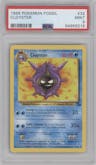 Cloyster from the 1999 Pokemon set graded by PSA and given an overall grade of 9.
