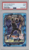 Trevon Diggs from the 2020 Panini Prizm set featuring a Blue Ice parallel graded by PSA and given an overall grade of 9.