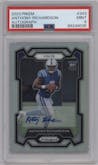 Anthony Richardson from the 2023 Panini Prizm set graded by PSA and given an overall grade of 9.