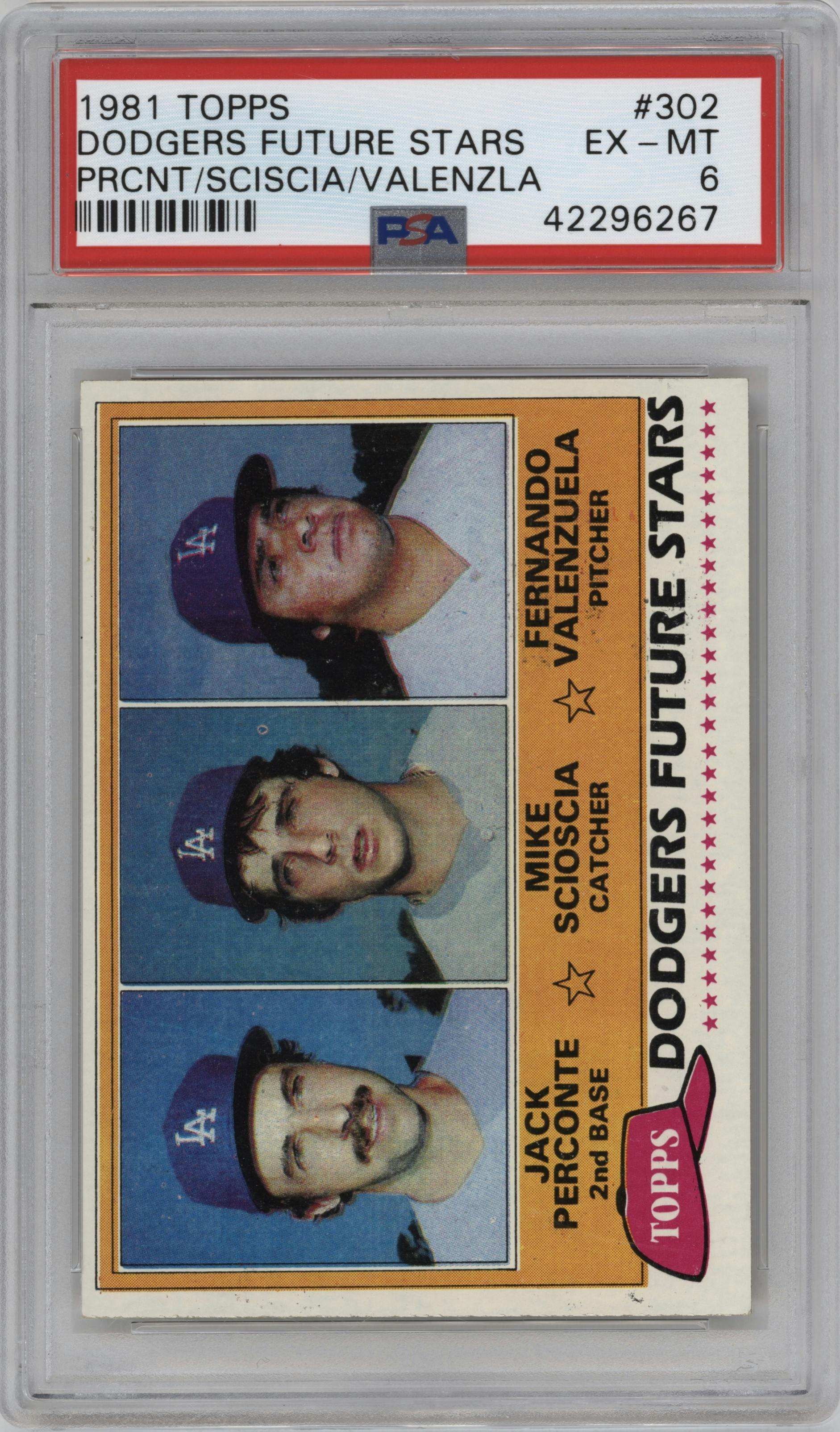 Jack Perconte/Mike Scioscia/Fernando Valenzuela