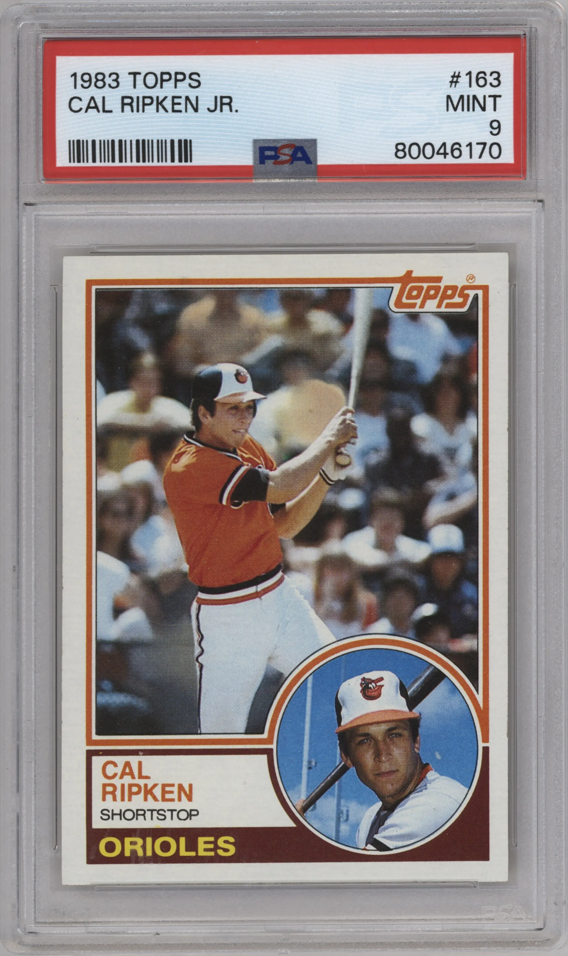 1983 Topps Cal Ripken #163 PSA 9
