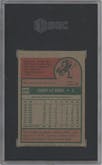 Johnny Bench from the 1975 Topps Mini set graded by SGC and given an overall grade of 5.
