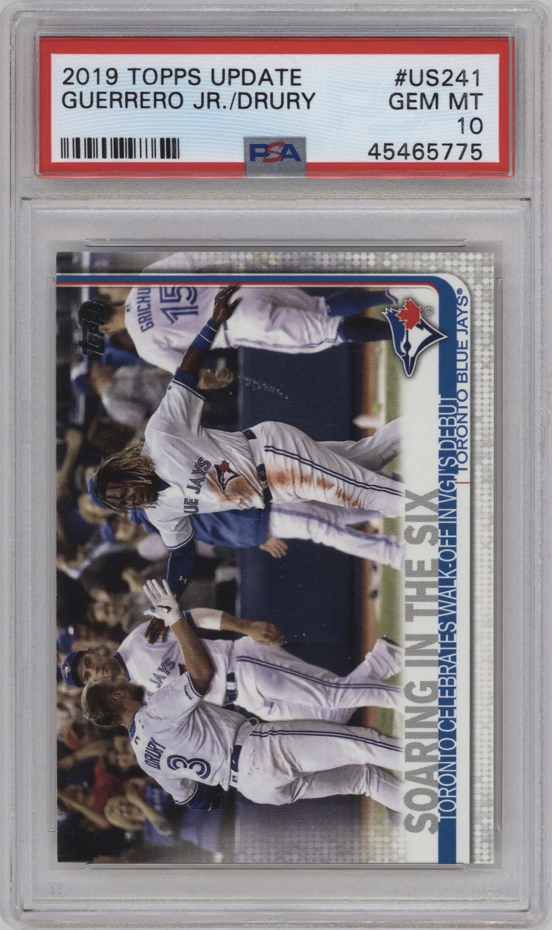 2019 Topps Update Brandon Drury/Vladimir Guerrero Jr #US241 PSA 10