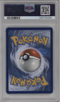 Gengar/Mimikyu GX from the 2019 Pokemon S&M set graded by PSA and given an overall grade of 10.