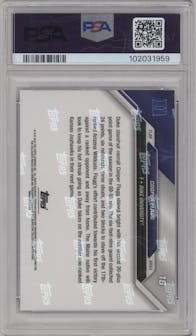 Cooper Flagg from the 2024-25 Bowman U Now set graded by PSA and given an overall grade of 10.