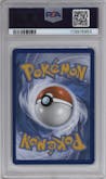 Mewtwo V from the 2022 Pokemon SWSH set featuring a Pokemon Go Elite Trainer Box parallel graded by PSA and given an overall grade of 9.
