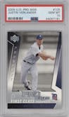 Justin Verlander from the 2005 Upper Deck Pro Sigs set graded by PSA and given an overall grade of 10.