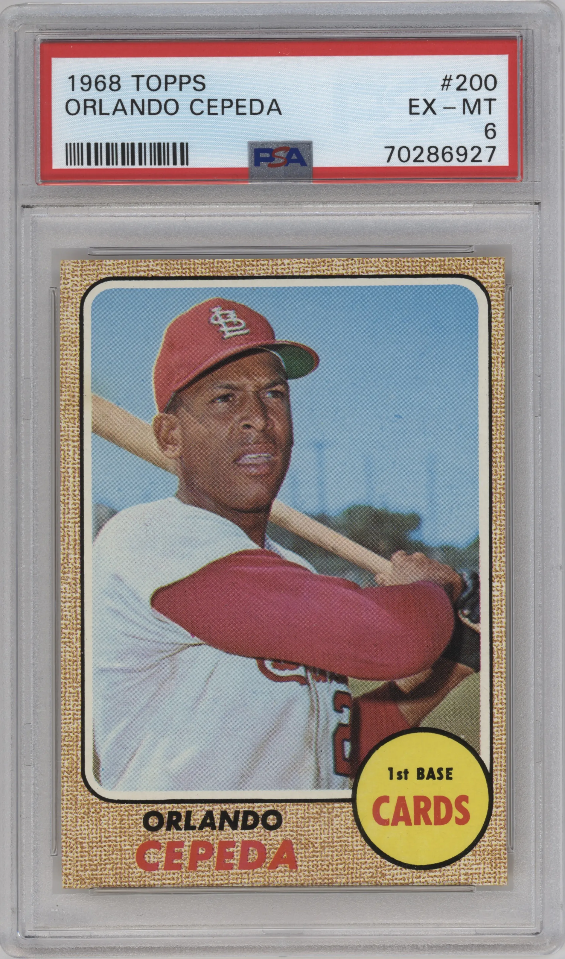 1968 Topps Orlando Cepeda PSA 6