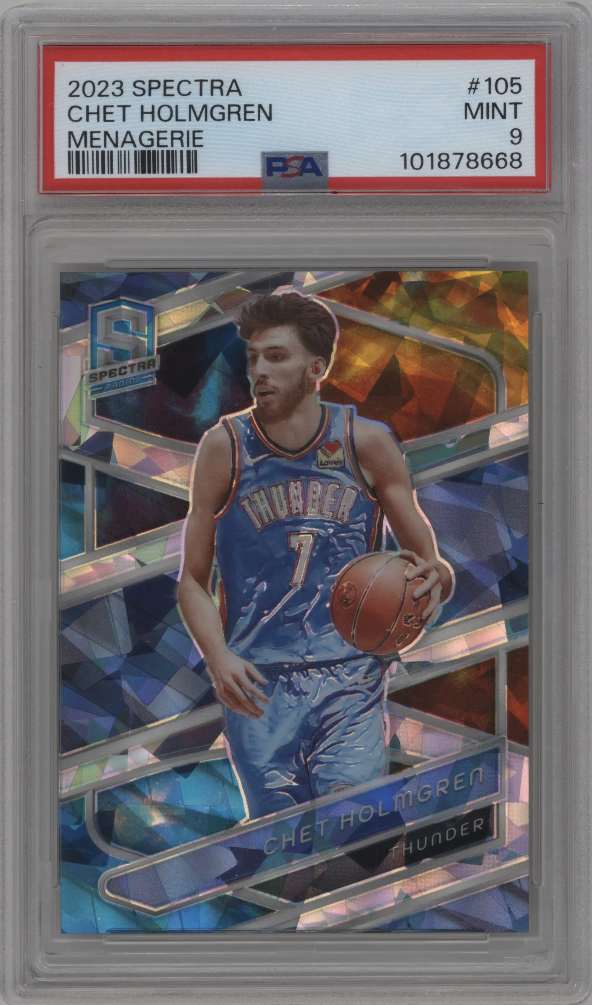 2023 Panini Spectra Chet Holmgren Astral PSA 9