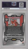 Rashee Rice from the 2023 Panini Prizm set featuring a Red White Blue Prizm parallel graded by PSA and given an overall grade of 10.