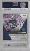 CeeDee Lamb from the 2020 Panini Mosaic set featuring a Pink Camo parallel graded by PSA and given an overall grade of 9.