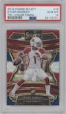 Kyler Murray from the 2019 Panini Select  set featuring a Tri-Color parallel graded by PSA and given an overall grade of 10.