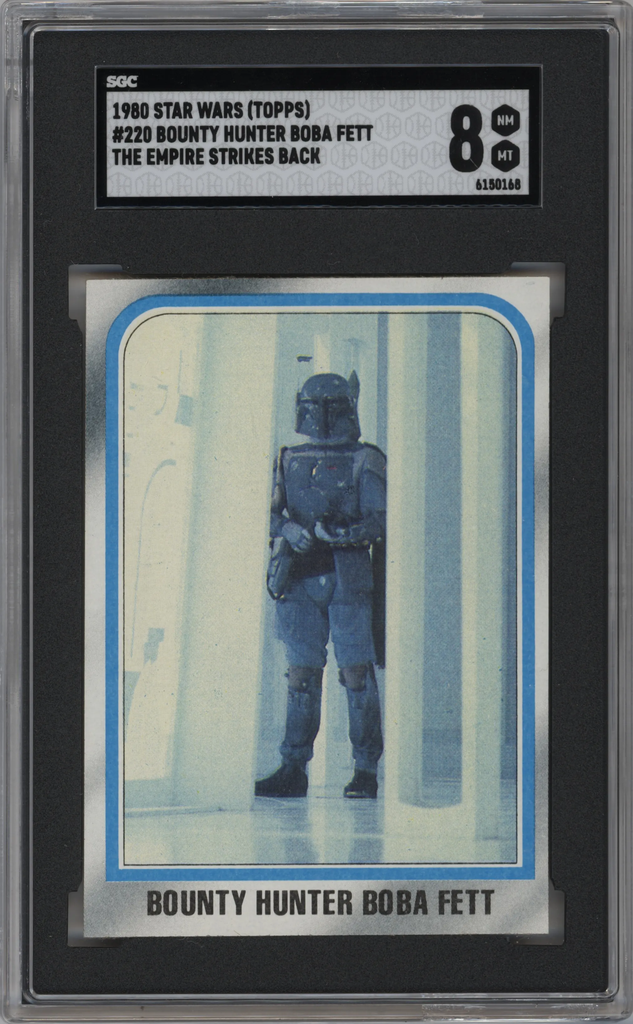 1980 Topps Star Wars Empire Strikes Back Series 2 Bounty Hunter Boba Fett #220 SGC 8
