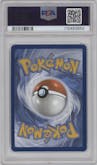 Eevee from the 2025 Pokemon SV set featuring a Prismatic Evolutions Elite Trainer Box parallel graded by PSA and given an overall grade of 9.