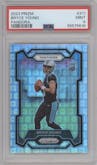 Bryce Young from the 2023 Panini Prizm set featuring a Pandora parallel graded by PSA and given an overall grade of 9.