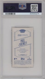 Paul Skenes from the 2024 Topps 206 set graded by PSA and given an overall grade of 10.