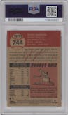 Wyatt Langford from the 2024 Topps Living set graded by PSA and given an overall grade of 10.