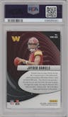 Jayden Daniels from the 2024 Donruss set graded by PSA and given an overall grade of 10.