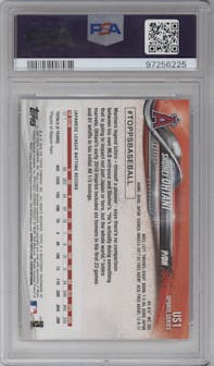 Shohei Ohtani from the 2018 Topps Update set graded by PSA and given an overall grade of 9.