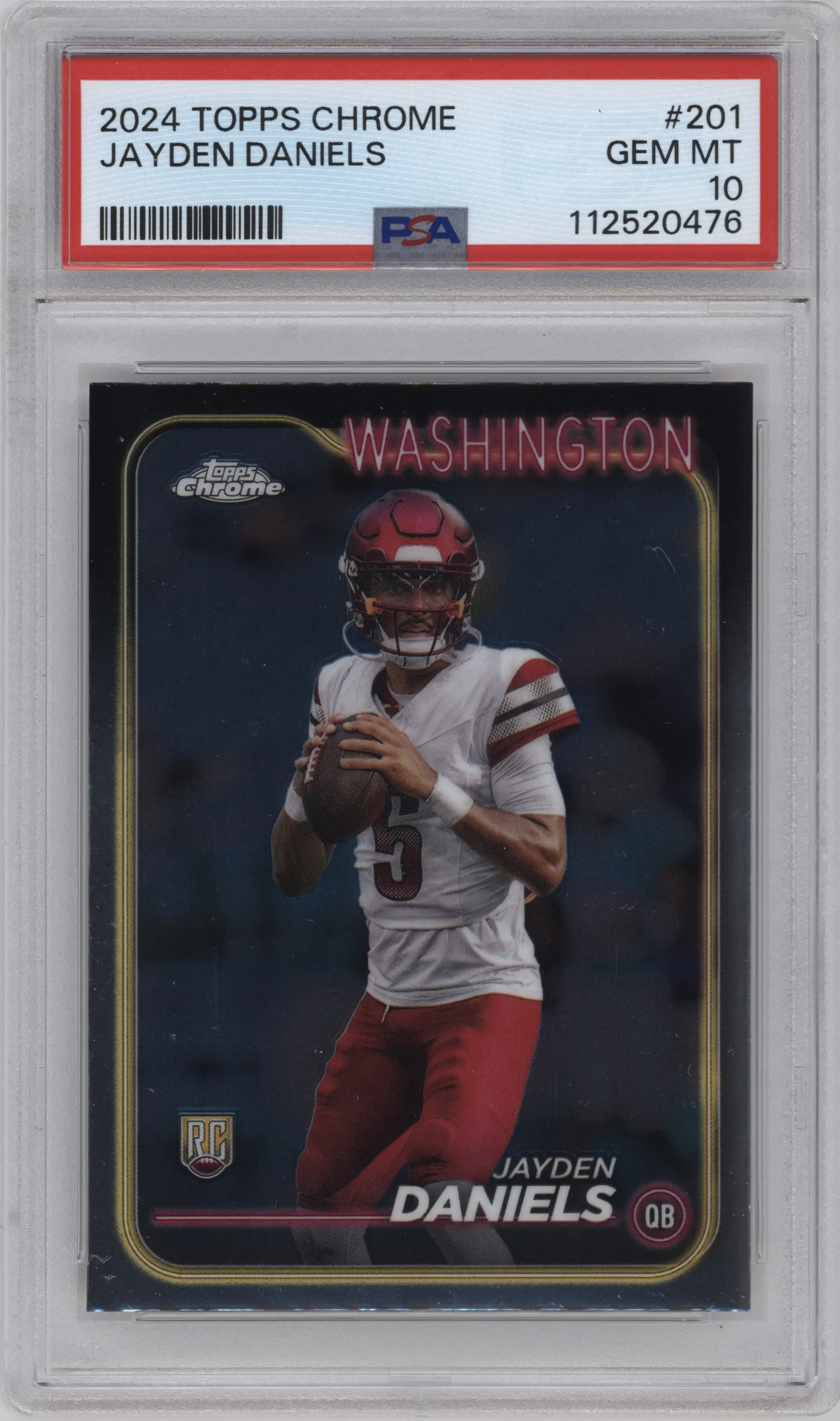 2024 Topps Chrome Jayden Daniels #201 PSA 10