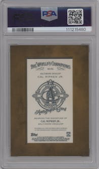 Cal Ripken Jr. from the 2024 Topps Allen & Ginter set graded by PSA and given an overall grade of 9.