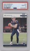 Drake Maye  from the 2024 Donruss set graded by PSA and given an overall grade of 10.
