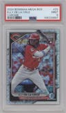 Elly De La Cruz from the 2024 Bowman Mega Box set graded by PSA and given an overall grade of 9.