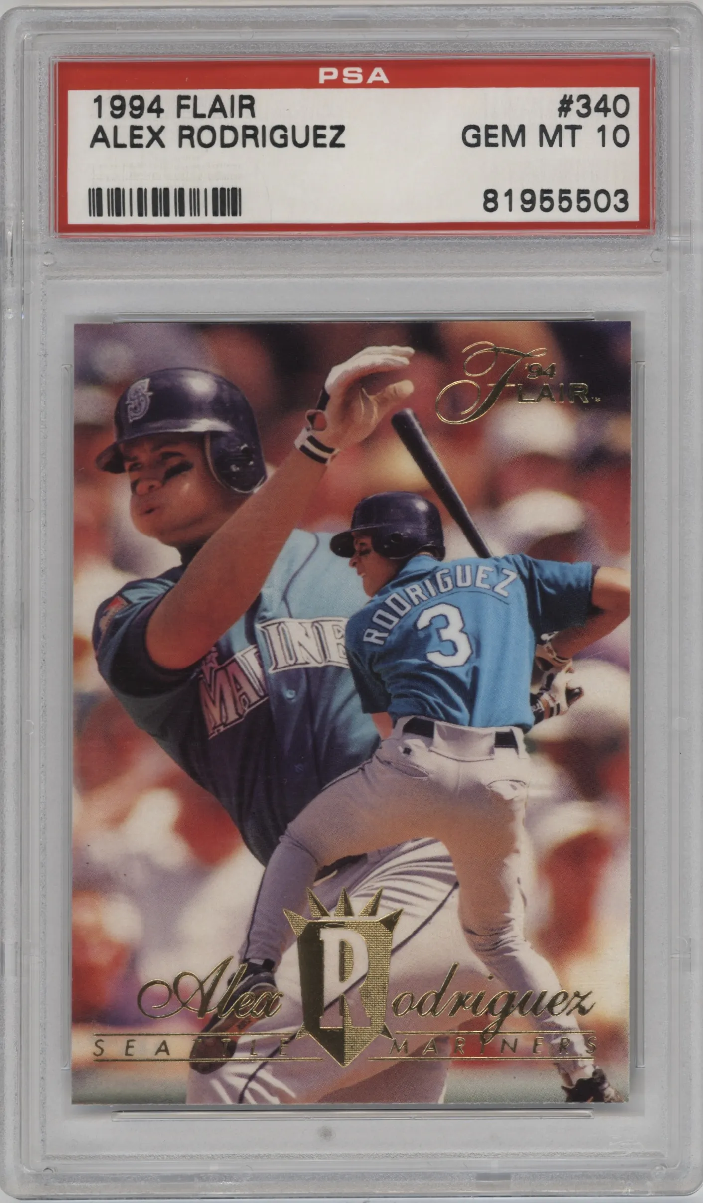 1994 Flair Alex Rodriguez PSA 10