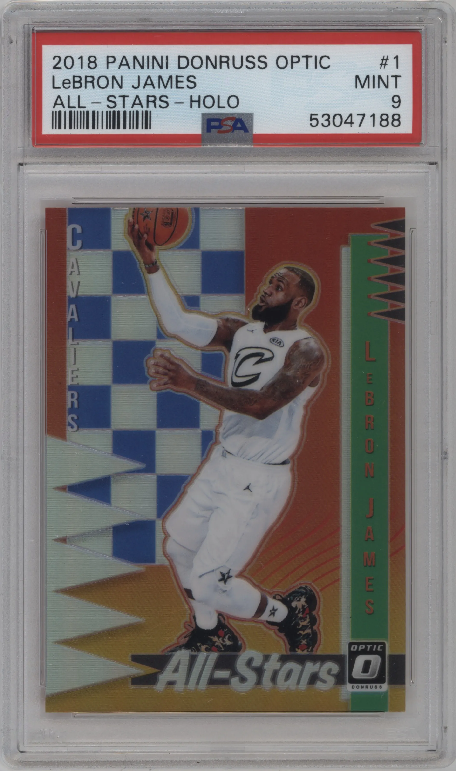 2018 Panini Donruss Optic All-Stars LeBron James Holo PSA 9