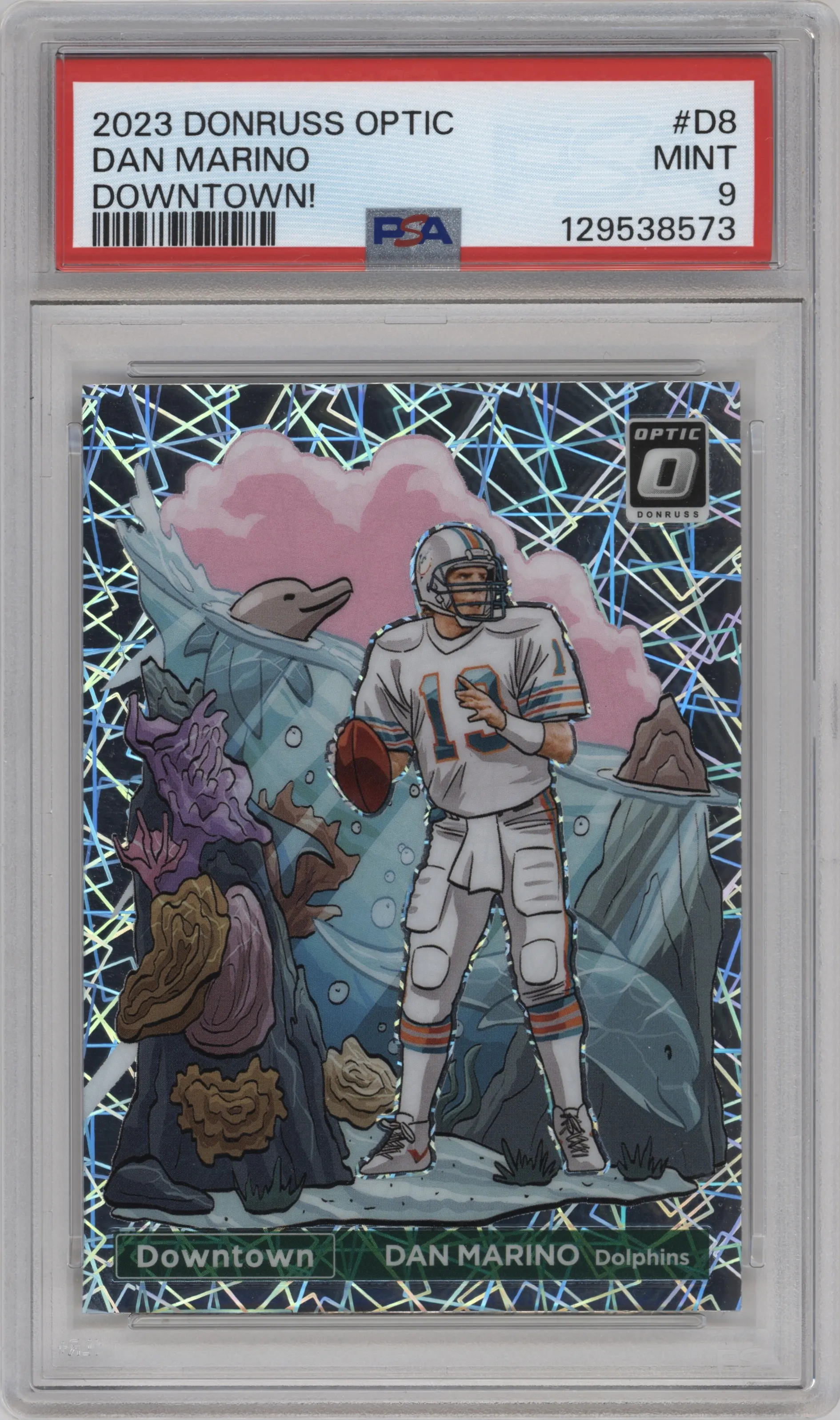 2023 Donruss Optic Downtown Dan Marino #D-8 PSA 9