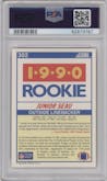 Junior Seau from the 1990 Score set graded by PSA and given an overall grade of 9.