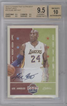 Kobe Bryant from the 2012-13 Panini Past & Present set graded by Beckett and given an overall grade of 9.5.