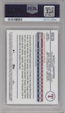 Wyatt Langford from the 2024 Topps Chrome Update set featuring a Aqua/Blue Lava Lamp Refractor parallel graded by PSA and given an overall grade of 10.