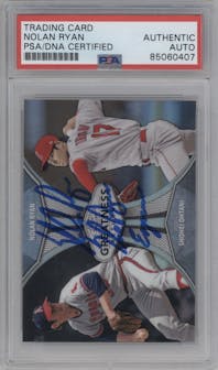 Nolan Ryan/Shohei Ohtani from the 2019 Topps Chrome set graded by PSA and given an overall grade of 0.