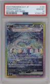 Terapagos ex from the 2024 Pokemon SV JPN set graded by PSA and given an overall grade of 10.
