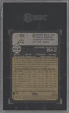 Shane Baz from the 2022 Topps Heritage set graded by SGC and given an overall grade of 10.