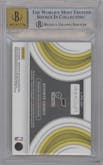 Keyonte George from the 2023-24 Panini Immaculate Collection set featuring a FOTL parallel graded by Beckett and given an overall grade of 9.