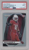 Marvin Harrison Jr. from the 2024 Panini Prizm set graded by PSA and given an overall grade of 9.