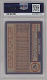 Cal Ripken from the 1984 Topps Nestle set featuring a Hand Cut parallel graded by PSA and given an overall grade of 9.