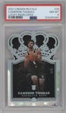 Cameron Thomas from the 2021-22 Crown Royale set featuring a Asia Lucky Envelopes parallel graded by PSA and given an overall grade of 8.