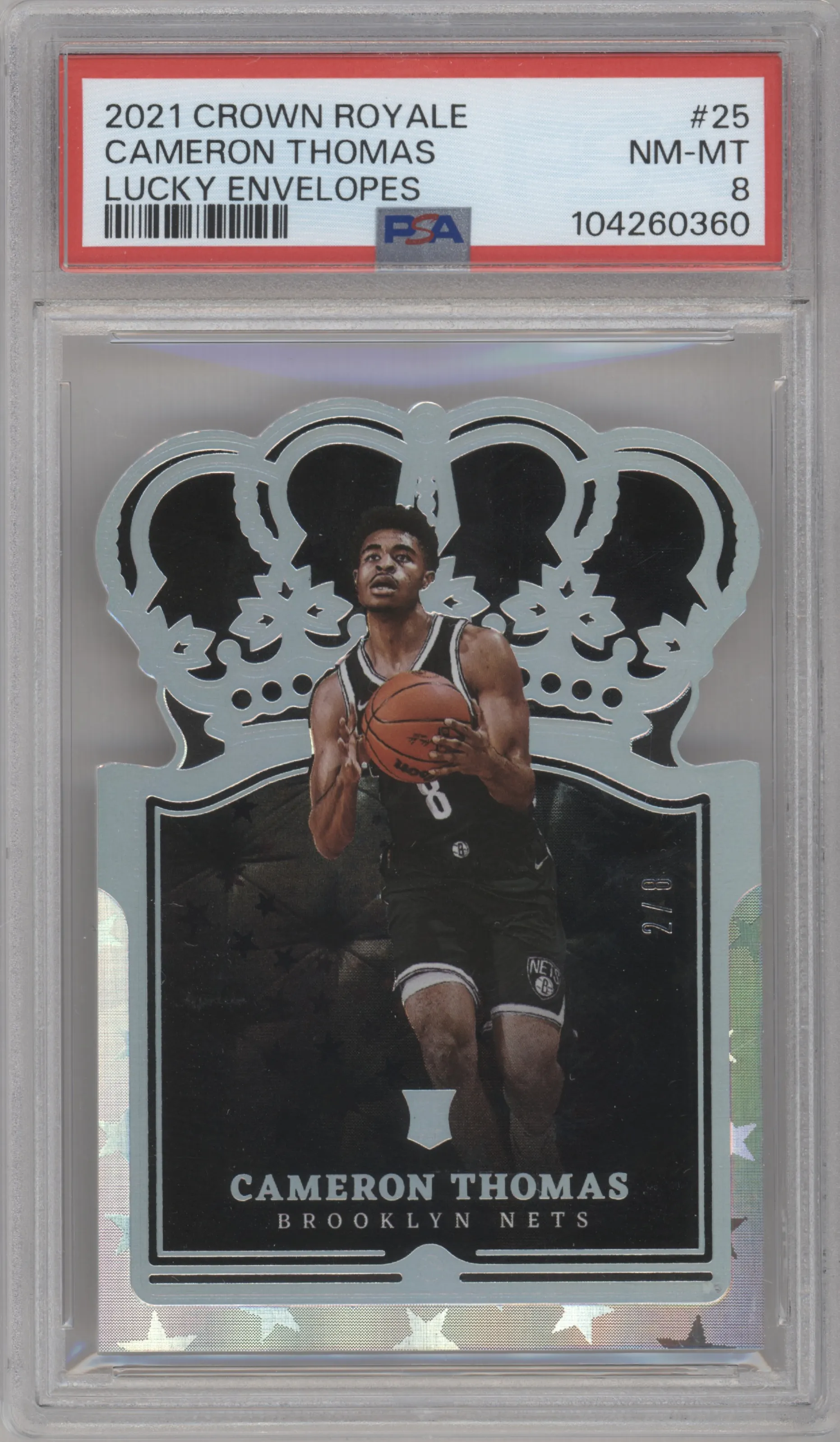 2021 Crown Royale Cameron Thomas Asia Lucky Envelopes #25 PSA 8