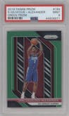 Shai Gilgeous-Alexander from the 2018-19 Panini Prizm set featuring a Green Prizm parallel graded by PSA and given an overall grade of 9.