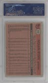 Nolan Ryan from the 1981 Topps set graded by PSA and given an overall grade of 8.