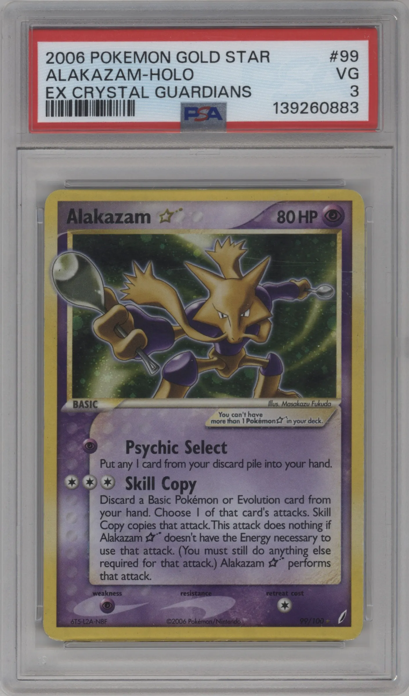 Alakazam Gold Star