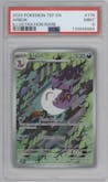 Arbok from the 2024 Pokemon SV set graded by PSA and given an overall grade of 9.