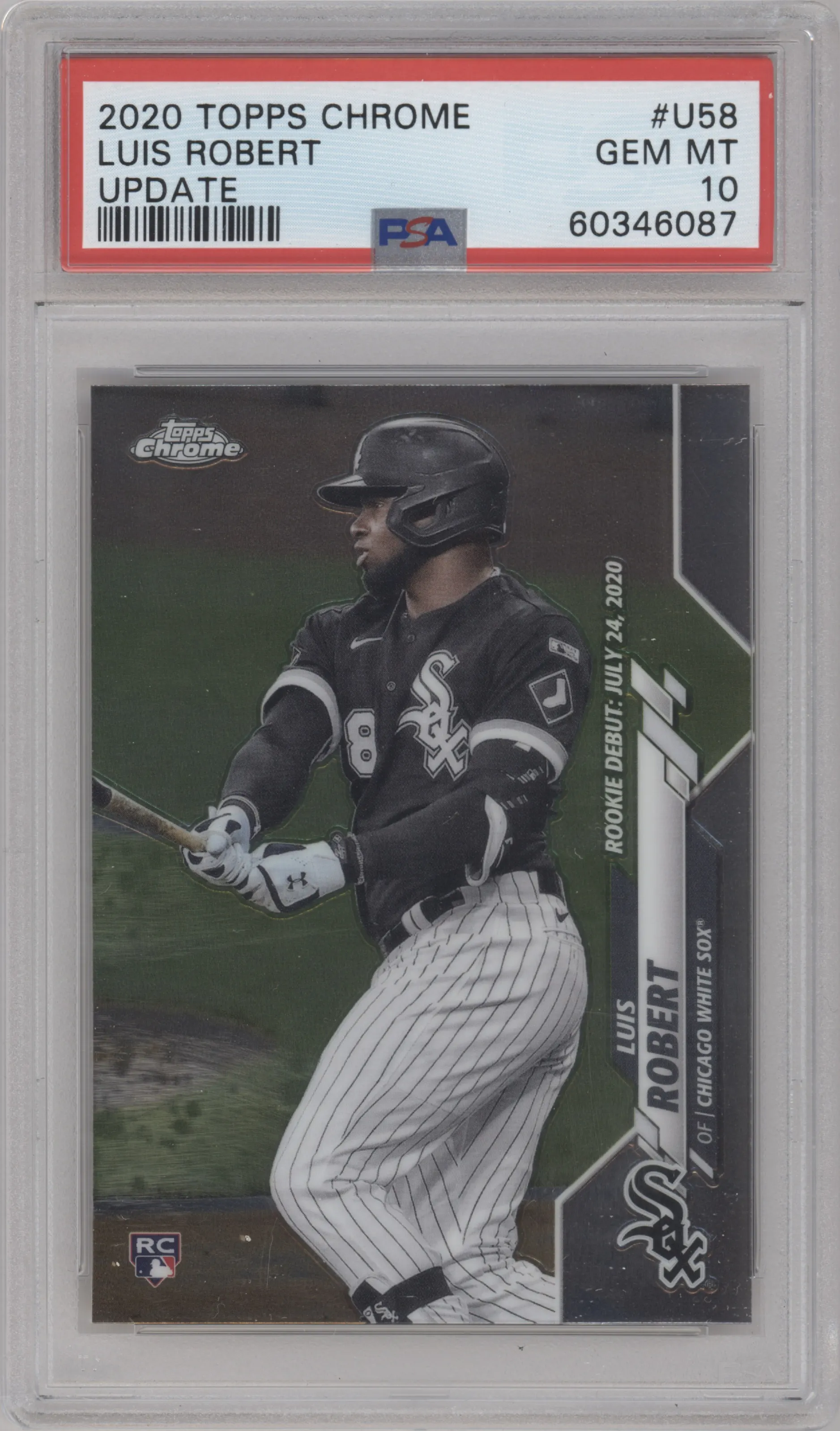 2020 Topps Chrome Update Luis Robert PSA 10