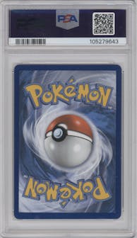 Umbreon Gold Star from the 2021 Pokemon SWSH set featuring a Pop Series 5 parallel graded by PSA and given an overall grade of 10.